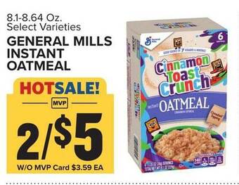 Food Lion General mills instant oatmeal offer