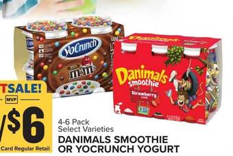 Food Lion Danimals smoothie or yocrunch yogurt offer