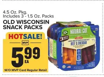Food Lion Old wisconsin snack packs offer