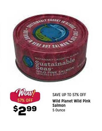 Grocery Outlet Wild planet wild pink salmon offer