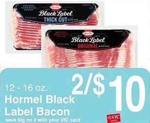 Harris Teeter Hormel black label bacon offer