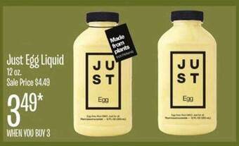 Jewel-Osco Just egg liquid offer