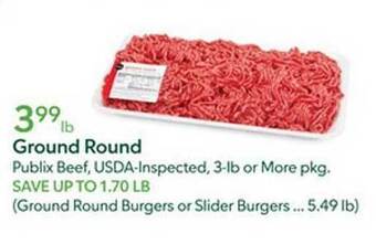 Publix Ground round offer