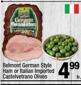 Super King Markets Belmont german style ham or italian imported castelvetrano olives offer