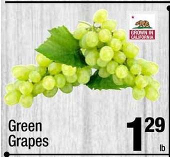 Super King Markets Green grapes offer