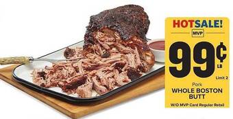 Food Lion Pork whole boston butt offer