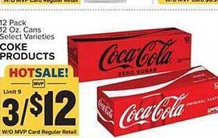Food Lion Coke products offer