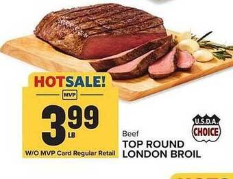 Food Lion Beef top round london broil offer