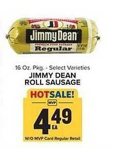 Food Lion Jimmy dean roll sausage offer