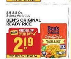Food Lion Ben's original ready rice offer