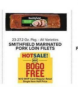 Food Lion Smithfield marinated pork loin filets offer
