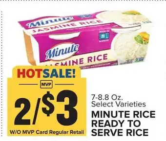 Food Lion Minute rice ready to serve rice offer