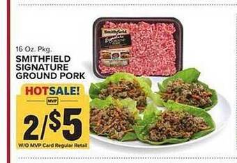 Food Lion Smithfield signature ground pork offer