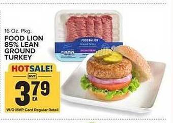 Food Lion Food lion 85% lean ground turkey offer