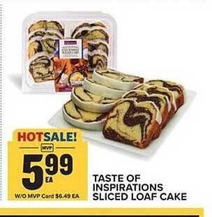 Food Lion Taste of inspirations sliced loaf cake offer