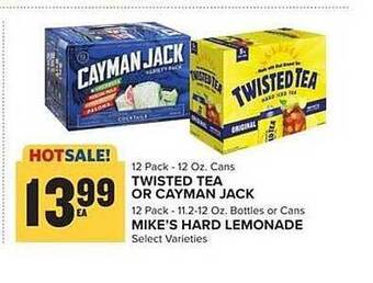 Food Lion Twisted tea or cayman jack, mike's hard lemonade offer