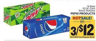 Food Lion Pepsi products offer