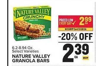 Food Lion Nature valley granola bars offer