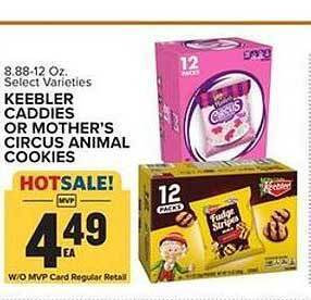 Food Lion Keebler caddies or mother's circus animal cookies offer
