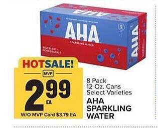 Food Lion Aha sparkling water offer
