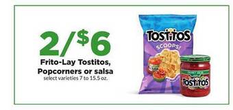 Hy-Vee Frito-lay tostitos, popcorners or salsa offer