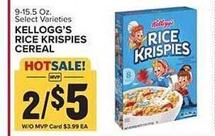 Food Lion Kellogg's rice krispies cereal offer
