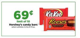 Hy-Vee Hershey's candy bars offer