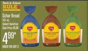 Jewel-Osco Schar bread offer