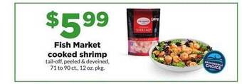 Hy-Vee Fish market cooked shrimp offer