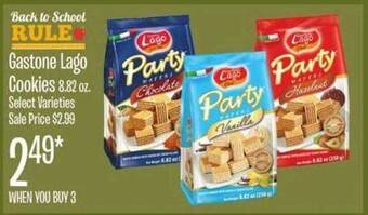 Jewel-Osco Gastone lago cookies offer