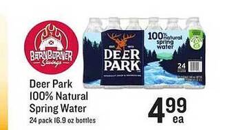 Lowes Foods Deer park 100% natural spring water offer