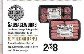Lowes Foods Sausageworks breakfast sausage links, patties or rolls offer