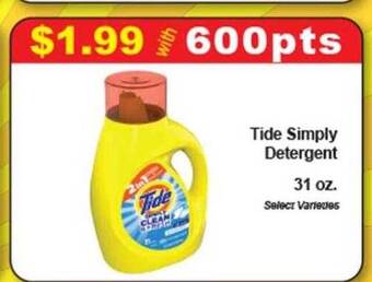 Market Basket Tide simply detergent offer