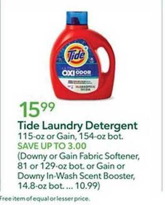 Publix Tide laundry detergent offer