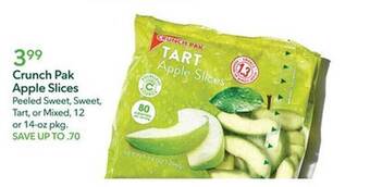 Publix Crunch pak apple slices offer
