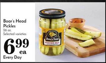 Pavilions Boar's head pickles offer