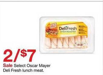 Target Oscar mayer deli fresh lunch meat offer