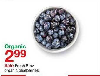 Target Fresh 6-oz. organic blueberries offer