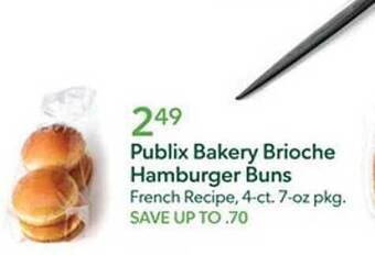 Publix Publix bakery brioche hamburger buns offer