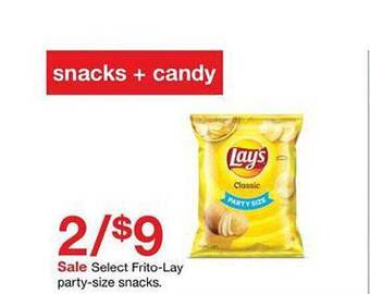 Target Frito-lay party-size snacks offer