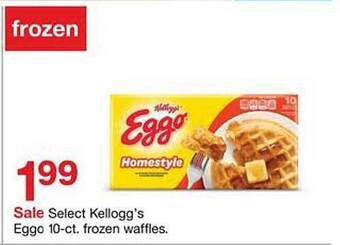 Target Kellogg's eggo 10-ct. frozen waffles offer