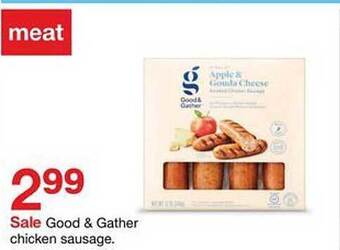 Target Good & gather chicken sausage offer