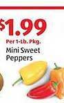 Aldi Mini sweet peppers offer
