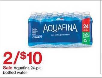 Target Aquafina 24-pk. bottled water offer