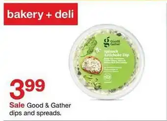 Target Good & gather dips and spreads offer