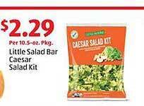Aldi Little salad bar caesar salad kit offer