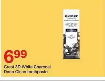 Target Crest 3d white charcoal deep clean toothpaste offer