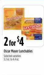 Bel Air Markets Oscar mayer lunchables offer