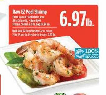 Bel Air Markets Raw ez peel shrimp offer
