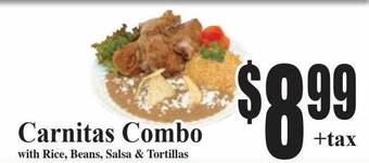 Baja Ranch Carnitas combo offer